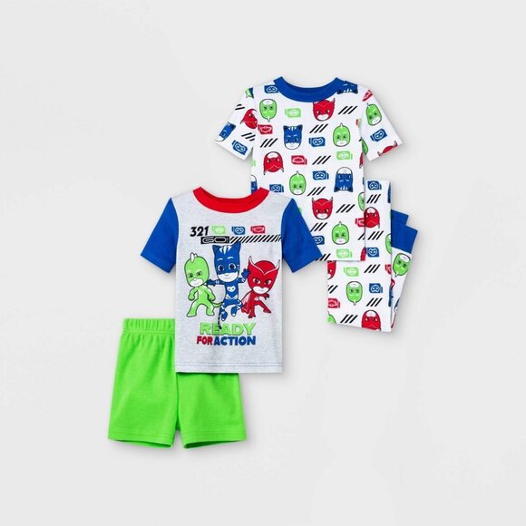 Toddler Boy's PJ Masks 4 Piece Pajama Set - 2T - NWT - Picture 1 of 1